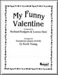 MY FUNNY VALENTINE SAX QUARTET-P.O.P. cover